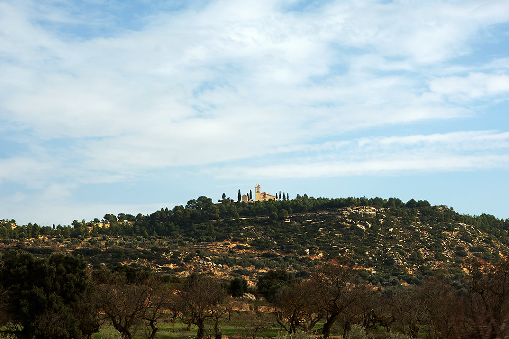 Pretty church on a hill