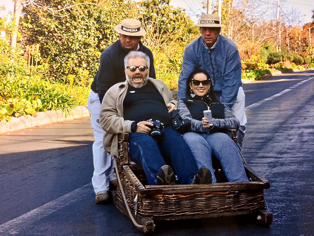 Toboggan ride selfie!