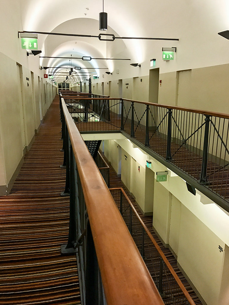 Prison hallway