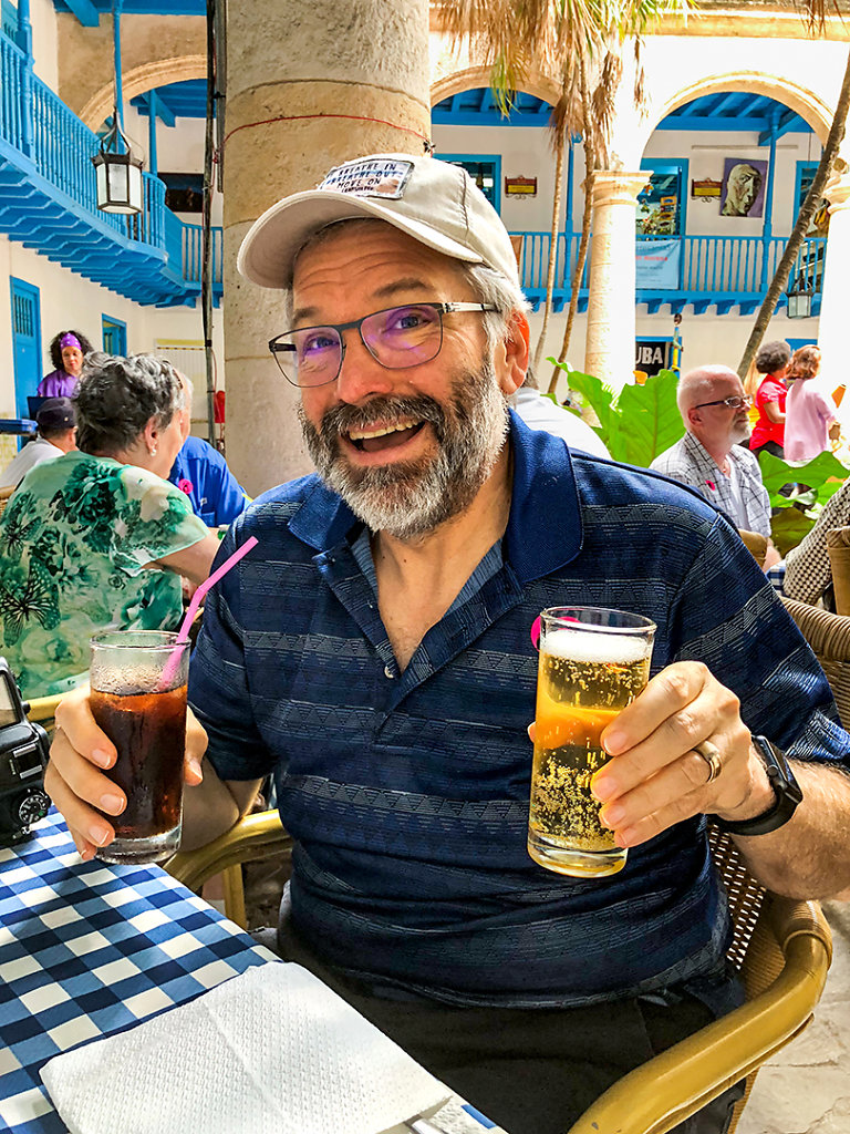 Double-fisted drinking!