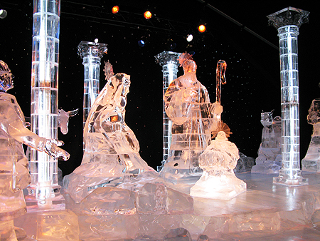 ICE! Gaylord Texan Charlie Brown Christmas angel sager.org