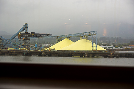 sulphur piles