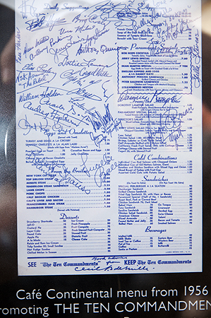 Ten Commendments Menu