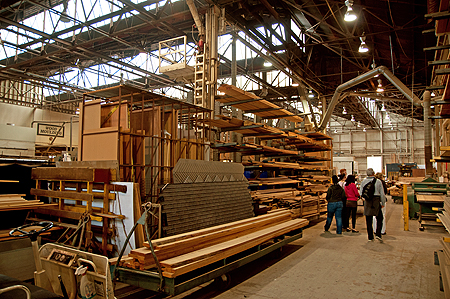 Paramount Pictures wood shop