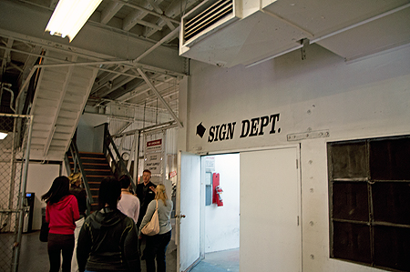 Paramount sign shop Tour