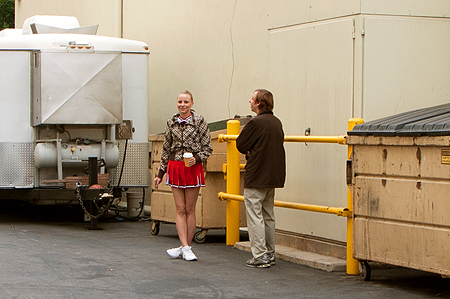 Glee cheerleader Paramount Studios