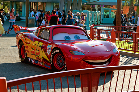 Lightning McQueen Cars Disneyland California