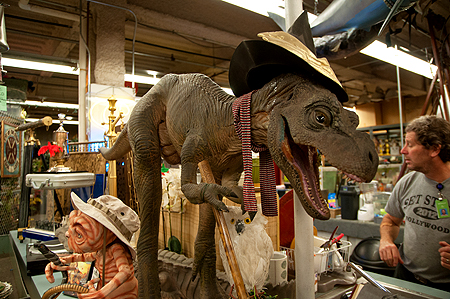 T-Rex prop department Universal Studios
