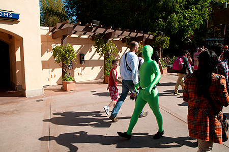 Halloween green man universal studios