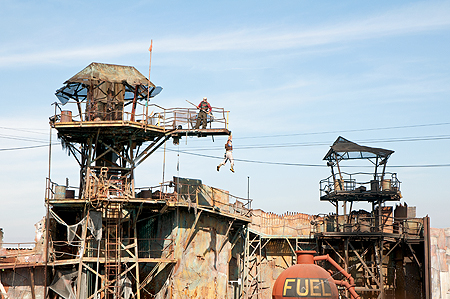 Waterworld Universal Studios plane Hollywood