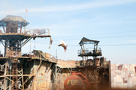 Waterworld stunt show Universal Studios