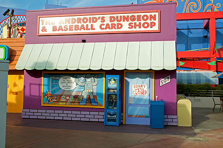 Baseball card shop The Simpsons Universal Studios