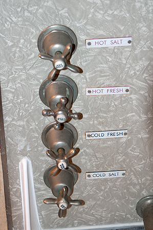 Queen Mary stateroom shower taps