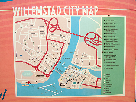 Willemstad Curacao Map