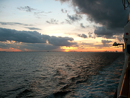 Holland America Cruise Christmas sunset