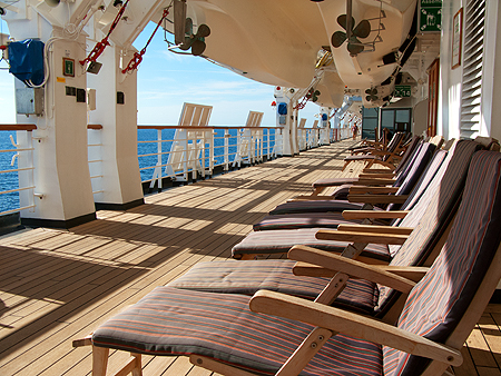 Holland America cruise deck sun