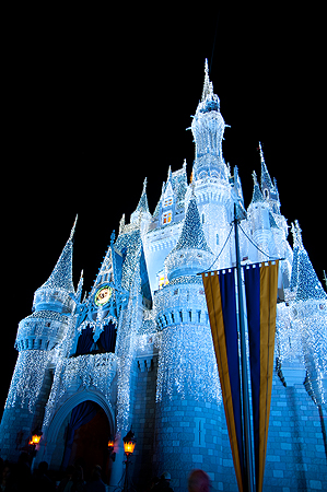 Disney Castle lights