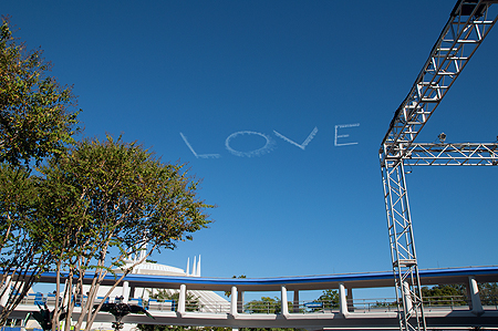 Disney World Sky Writing Love
