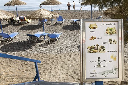 santorini beach