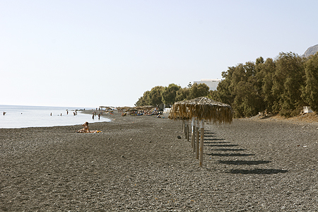 black sand beach