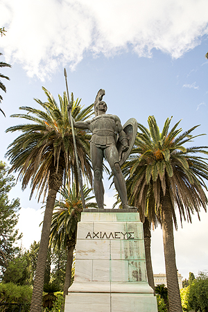 Statue of Ahilles Corfu