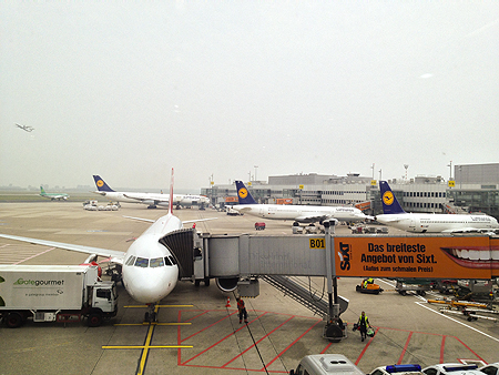Dusseldorf airport smile